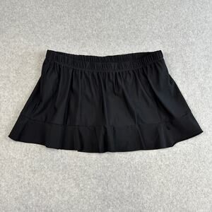 Aqua Green Swim Skort WMNS Plus Size 20W/22W Black Stretch Beach Resort Wear